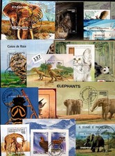 // 14 COLEÇÕES S/S - CTO - ANIMAIS SELVAGENS - ELEFANTES - GIRAFA - MORCEGOS - DINO comprar usado  Enviando para Brazil