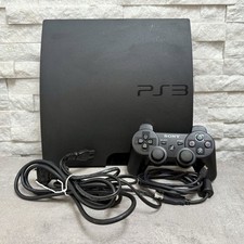 SONY PS3 PLAYSTATION 3 SLIM NERA - FUNZIONANTE CON CONTROLLER E CAVI na sprzedaż  Wysyłka do Poland