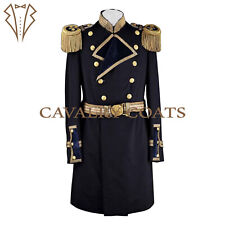 Novo Casaco Militar Masculino de Lã Azul Marinho, Uniforme de Gala Grande Marinha Imperial, usado comprar usado  Enviando para Brazil