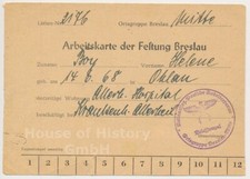 142655 arbeitskarte festung gebraucht kaufen  Seevetal