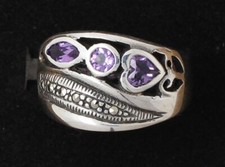 Sterling silver purple for sale  HUDDERSFIELD