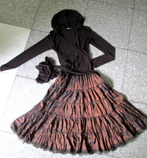 Kapuzenkleid wickelkleid rüsc gebraucht kaufen  Herne