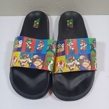 Sandalias Ground Up Super Mario Bros Wario Luigi Bowser Yoshi Slides para hombre talla 9 segunda mano  Embacar hacia Mexico