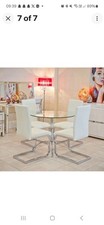 Ivory leather dining for sale  HOUGHTON LE SPRING