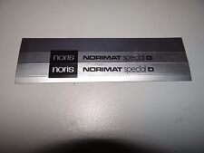 Typenschild noris norimat gebraucht kaufen  Oldenburg (Oldenburg)