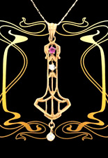 Art nouveau rosegold gebraucht kaufen  Bad Endorf
