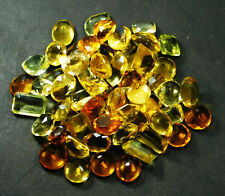 Lote de 50 quilates raro citrino amarillo mezcla color y forma piedras preciosas sueltas naturales CERTIFICADAS segunda mano  Embacar hacia Mexico