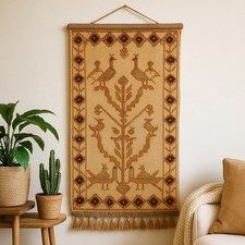 Vintage kashmir crewel for sale  Englishtown