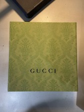 AUTÊNTICO GUCCI - Caixa de presente aba magnética brocado verde - Vazia - 7,5 x 7,5 x 3" comprar usado  Enviando para Brazil