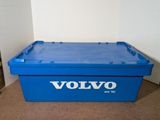 Caixa de bandeja de armazenamento de plástico vintage azul Volvo caixa fábrica frete comprar usado  Enviando para Brazil