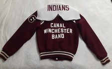 Jaqueta Vintage Canal Winchester Banda Lã Bombardeiro Varsity Indiana Tamanho XL Juventude comprar usado  Enviando para Brazil