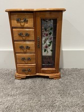 Wooden jewelry organizer for sale  Rolesville