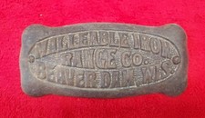 Antique stove nameplate for sale  Deadwood