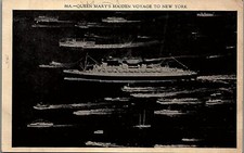 CARTÃO POSTAL 29-92 DA VIAGEM INAUGURAL DA RAINHA MARY DE MAIO DE 1936 A NOVA YORK CUNARD LINES comprar usado  Enviando para Brazil