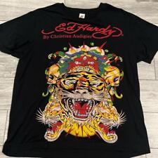 Camiseta Ed Hardy por Christian Audigier Tiger unissex Heaven algodão reimpressão KH4829 comprar usado  Enviando para Brazil