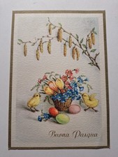Cartolina buona pasqua usato  Cortona