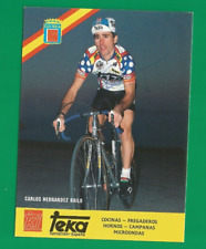 CYCLISME carte cycliste CARLOS HERNANDEZ BAILO équipe TEKA 1987 signée comprar usado  Enviando para Brazil