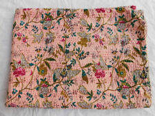 Colcha de algodão indiana feita à mão estampa de bloco Kantha colcha cobertor Gudri, usado comprar usado  Enviando para Brazil