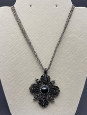 Black crystal pendant for sale  Tampa