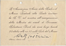 Wally toscanini autografo usato  Cremona