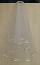 Brautschleier hochzeit weiß gebraucht kaufen  Leverkusen