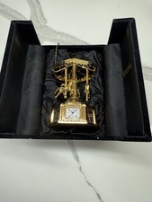 RELÓGIO VINTAGE BULOVA MINIATURA MUSICAL CARROSSEL B0014BRONZE JAPÃO MOVT. comprar usado  Enviando para Brazil