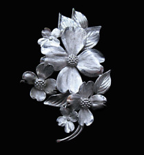 flower brooch cart sterling for sale  New York