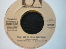 cornelius brothers too late to turn back u/artists  usa orig 45.northern soul comprar usado  Enviando para Brazil