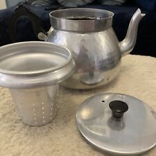 Silver aluminium teapot for sale  WESTGATE-ON-SEA