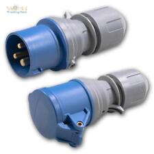 PCE CEE Camping Caravan 16A 3-polig Stecker Kupplung Steckverbinder 230V IP44 comprar usado  Enviando para Brazil