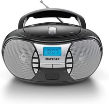 Odtwarzacz radiowy Kärcher RR 5025-B czarny, CD, 30 nadajników, wyświetlacz LCD, używany na sprzedaż  PL
