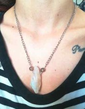 Collana quarzo angel usato  Roma