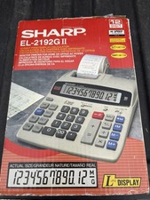 Calculadora de impressão eletrônica Sharp EL-2192GII 12 dígitos tela grande desktop comprar usado  Enviando para Brazil