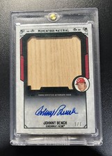 2015 Topps Museum Johnny Bench Momentous Material Black Bat Patch Auto #1/1 PMJS comprar usado  Enviando para Brazil