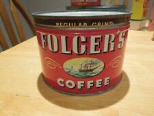 Folgers coffee tin for sale  Glen Cove