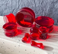Pair red glass for sale  Valley