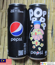 Lata vazia PEPSI Cola ZERO MALÁSIA 320ml 2022 Pop Pop Pop POPCORN Ásia Colecionar 6" MINHA comprar usado  Enviando para Brazil