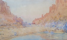 Aquarelle orientaliste sign d'occasion  Remoulins