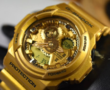 RARO! Relógio Casio GA300GD-9A (5259) Masculino G-Shock Dourado Ana-Digital BATERIA NOVA! comprar usado  Enviando para Brazil