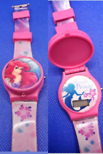 Reloj Digital Disney Reina Princesa ARIEL Rosa Para Niños Niñas Cubierta Abatible segunda mano  Embacar hacia Argentina