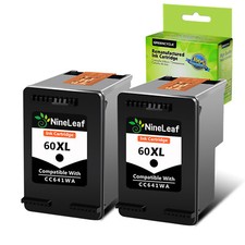 2xCartucho de Tinta Preta para HP 60XL Deskjet F4450 F4480 F4488 ENVY 100 110 120 121 comprar usado  Enviando para Brazil