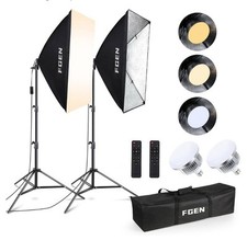 Softbox photography lighting for sale  WELSHPOOL