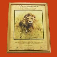 David shepherd lion for sale  LICHFIELD