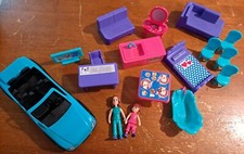 Lote de muebles, coche y accesorios para muñecas  segunda mano  Embacar hacia Mexico