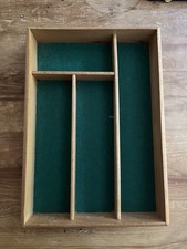 Wooden cutlery tray for sale  HINDHEAD