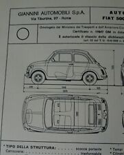 Fiat 500 giannini usato  Brescia