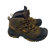 Botas de trabalho masculinas Keen Braddock couro marrom impermeável biqueira de aço EUA 9,5 comprar usado  Enviando para Brazil