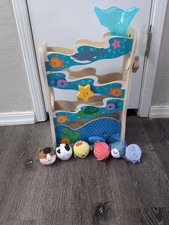 Brinquedo infantil e infantil Rollables de madeira Ocean Slide com extras Melissa e Doug, usado comprar usado  Enviando para Brazil