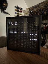Wortuhr wordclock leseuhr gebraucht kaufen  Weingarten