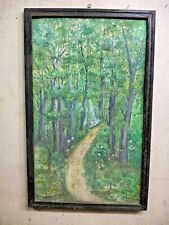 Usado, Antiguo Vintage Jainismo Hecho a Mano Pintura con Madera Marco,Pintado Por comprar usado  Enviando para Brazil